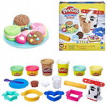 PLAY-DOH Ciastolina MLECZNE CIASTECZKA HASBRO+6 TUB I AKCESORIA DUŻY ZESTAW