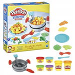 PLAY-DOH Ciastolina PATELNIA Z MAKARONEM HASBRO E9369 AKCESORIA + 6 KOLORÓW