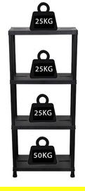 REGAŁ MAGAZYNOWY 125KG PLASTIKOWY 4 PÓŁKI WYTRZYMAŁY 60 x 30 x 138 cm