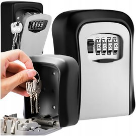 SKRZYNKA SZAFKA KASETKA SEJF NA KLUCZE NA ŚCIANĘ ŚCIENNA KOD Z SZYFREM