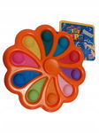 SPINNER POP IT FIDGET 2w1 ZABAWKA ZRĘCZNOŚCIOWA ANTYSTRESOWA POMARAŃCZOWA