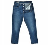 LEVIS 501 Jeansy Damskie Straight Crop W28 L28