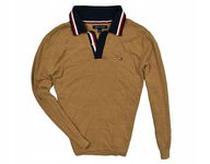 TOMMY HILFIGER Bawełniany Sweter z Kołnierzem / S