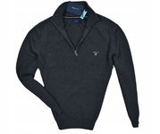 GANT D1 Casual Cotton Half Zip Sweter Męski Pullover M