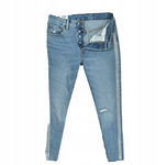 LEVIS 501 Cropped High Rise Straight Jeans W27 L28