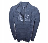 HARLEY DAVIDSON Logowany Szary Sweter Damski / M