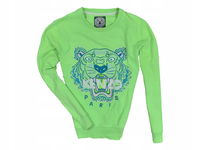 KENZO Logowana Bluza Damska Zielona / S