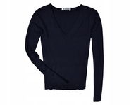 Jil Sander Sweter Wełniany, Czarny, Rozmiar S