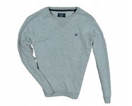 HACKETT Szara Logowana Bluza Crewneck / S