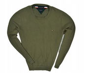 TOMMY HILFIGER Organic Cotton Sweter Męski / L