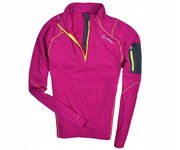 LOFFLER Trekkingowa Koszulka Damska Half Zip / XS