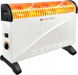 Grzejnik konwektorowy 2000 W biały czarny