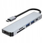 Hub USB 6 in 1 4K Type-C