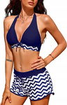 UMIPUBO bikini strój kąpielowy zygzaki r.L
