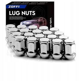 20X NAKRĘTKI KÓŁ ZOFFI M12X1.5 ZAMIENNIK DLA KÓŁ FORD FIESTA FOCUS SREBRNE