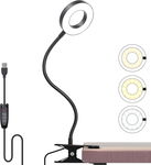 lampa LED do czytania, przyciemniana lampa zaciskowa
