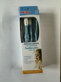 Zestaw szczoteczek do zębów, niebieski Nuby ID754BLUE