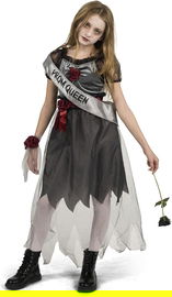 Kostium Strój dziecięcy Księżniczka Zombie Halloween L 10-12 lat 140-152 cm