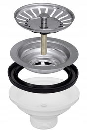 SYFON KOREK SITKO DO ZLEWOZMYWAK KOSZYK ŚRUBA 4 cm