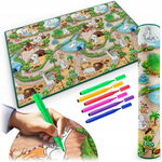 Kpia Mata piankowa do kolorowania zwijana 200 x 120 x 0,3 cm Ricokids RK-34