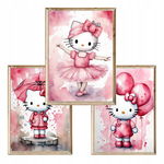 Zestaw 3 plakatów Hello Kitty A3