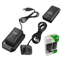 Aptel KX7A Ładowarka XBOX 360 2x baterie czarna