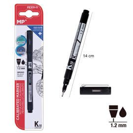 Marker precyzyjny, techniczny 1,2 mm MP PE331-11 czarny