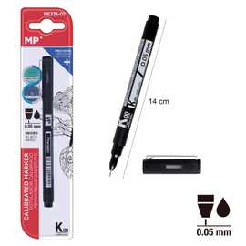 Marker precyzyjny, techniczny 0,05 mm MP PE331-01 czarny