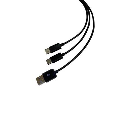 SteelPlay Play&Charge Dual kabel Xbox Series, PS5 2m czarny