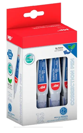 MP Korektor w długopisie 1.2 mm | 4 ml | 12 szt.