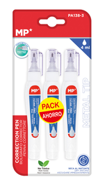 MP Korektor w długopisie 1.2 mm | 4 ml | 3 szt