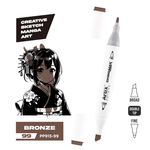 Dwustronny marker kreatywny Artix PP915-99 BRONZE