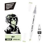 Dwustronny marker kreatywny Artix PP915-93 PASTEL GREY