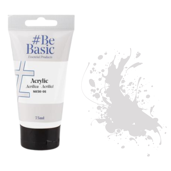 Farba akrylowa WHITE Be Basic 75ml