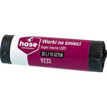 Worki na śmieci 35l HASE LDPE 15 szt. czarne