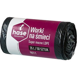 Worki na śmieci 35l HASE LDPE 50 szt. czarne