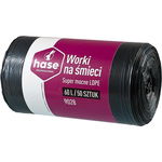 Worki na śmieci 60l HASE LDPE 50 szt. czarne