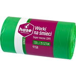 Worki do segregacji 120l szkło HASE SUPER MOCNE 25 szt. zielone