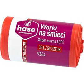 Worki do segregacji 35l odpady medyczne HASE SUPER MOCNE 50 szt. czerwone