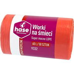 Worki do segregacji 60l odpady medyczne HASE SUPER MOCNE 50 szt. czerwone
