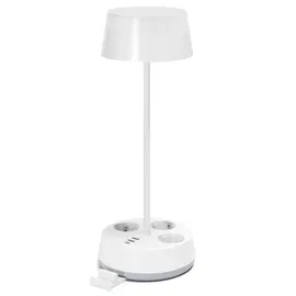 Lampka stołowa LED-4.6W z listwą elektryczną biała 4.6W-3000K/4000K/6500K-450lm