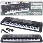 Keyboard Pianinko Ograny dla Dzieci z Mikrofonem Instrument Muzyczny 63 cm