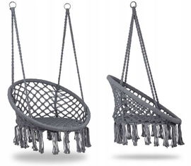 Huśtawka Bocianie Gniazdo Fotel Wiszący Ogrodowa Boho do Domu Ogrodu 120cm