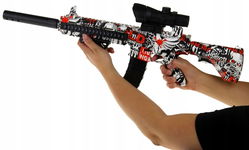 Karabin Automatyczny na Kulki Naboje Żelowe z Lunetą Automat Pistolet M416