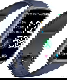 Zegarek  smartwatch Smartband sportowy fitnes granatowy