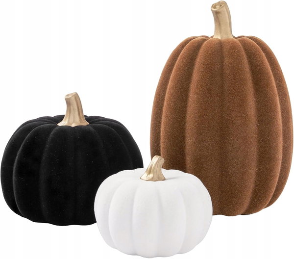 Dekoracje Halloween dynie DN DECONATION 3 szt. zestaw