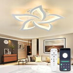 Lampa sufitowa LED, ściemniana, lampa do salonu z pilotem