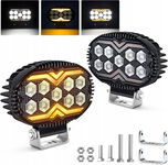 Reflektor roboczy LED 22W z pomarańczowym białym światłem pozycyjnym9-60 V