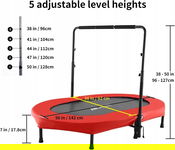 Trampolina ANCHEER dla 2 dzieci, do 100 kg