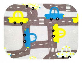 Pieluszka flanelowa autostrada pielucha autka pieluszka auta 70x80 cm